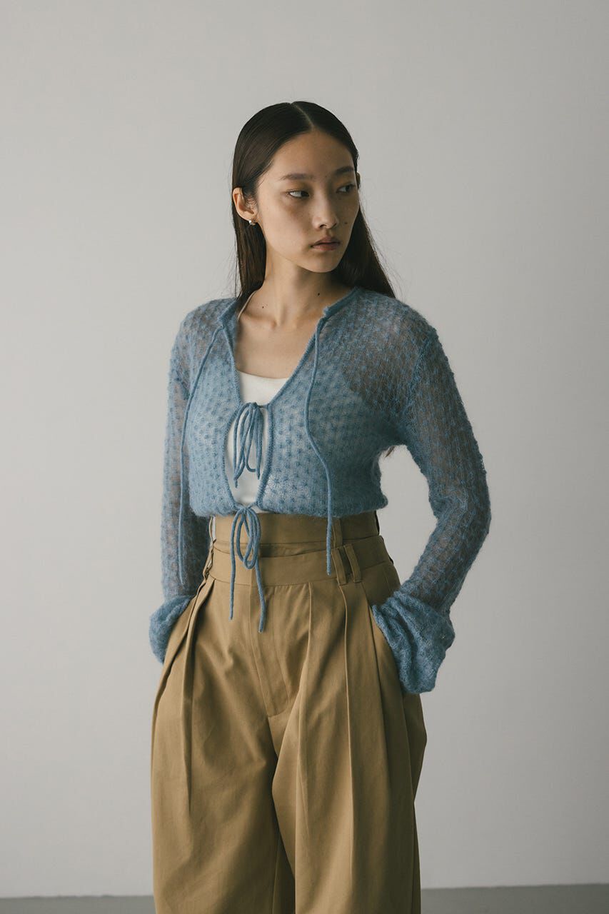STYLEMIXER「2WAYモヘアミックスリボンニット」|ニット・セーター|BLU