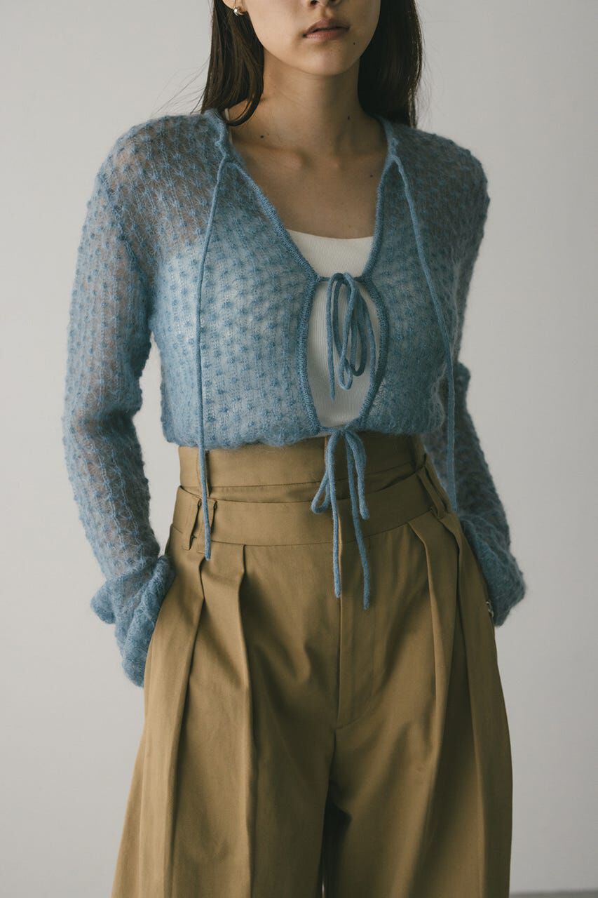 STYLEMIXER「2WAYモヘアミックスリボンニット」|ニット・セーター|