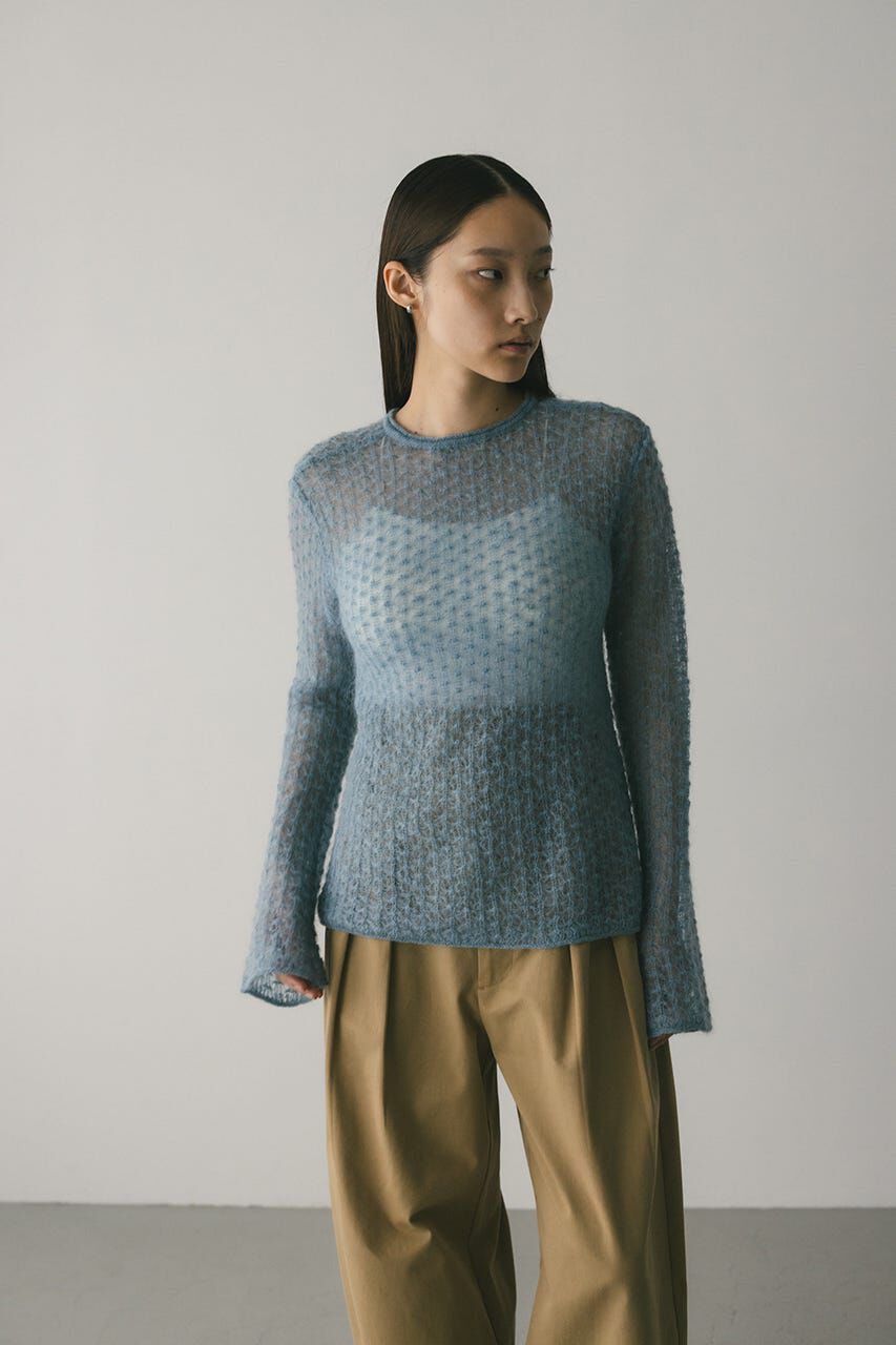 STYLEMIXER「2WAYモヘアミックスリボンニット」|ニット・セーター|