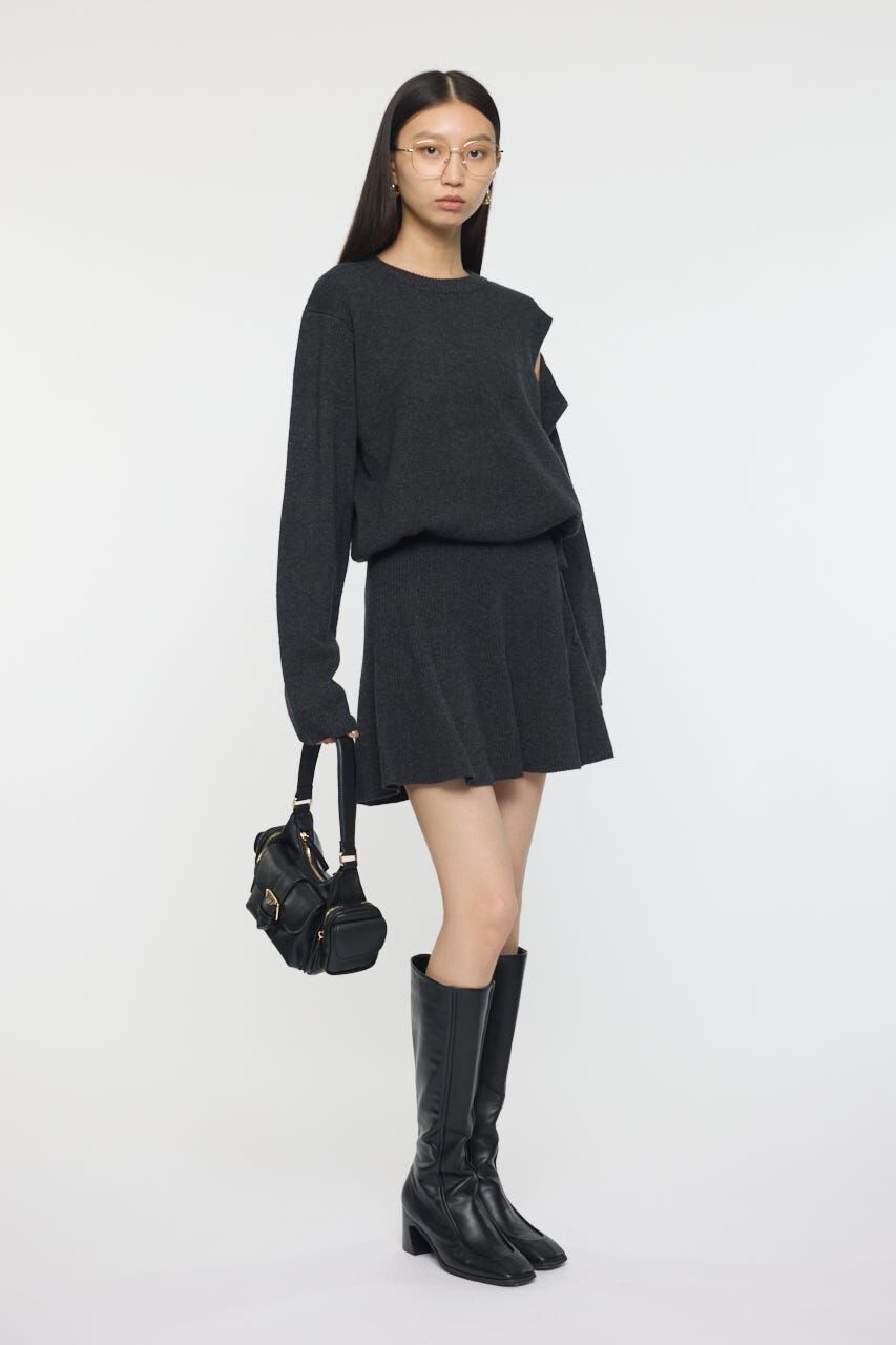 MOUSSY「TIED RIBBON セーター & ミニスカート」|ワンピース|