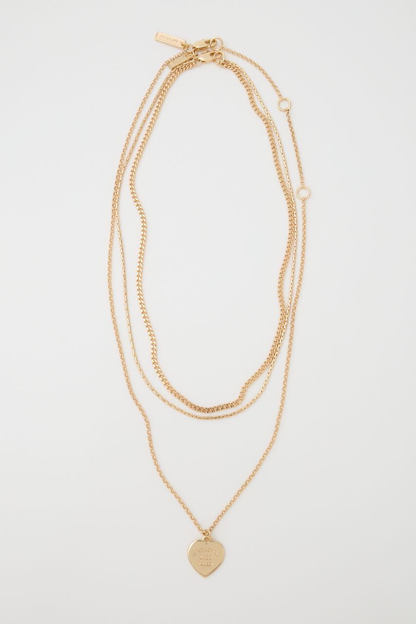 MOUSSY「COIN HEART ネックレスセット」|ネックレス|GLD