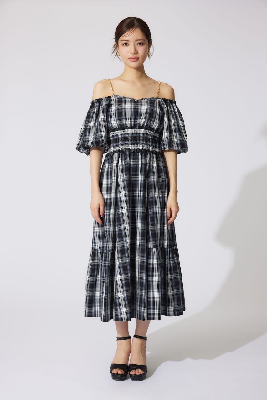 rienda「バルーンスリーブフレアワンピース」|ワンピース|