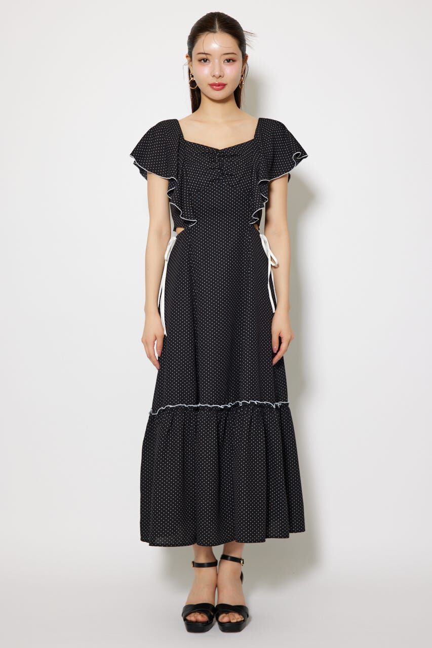 rienda「フリルウエストオープンワンピース」|ワンピース|