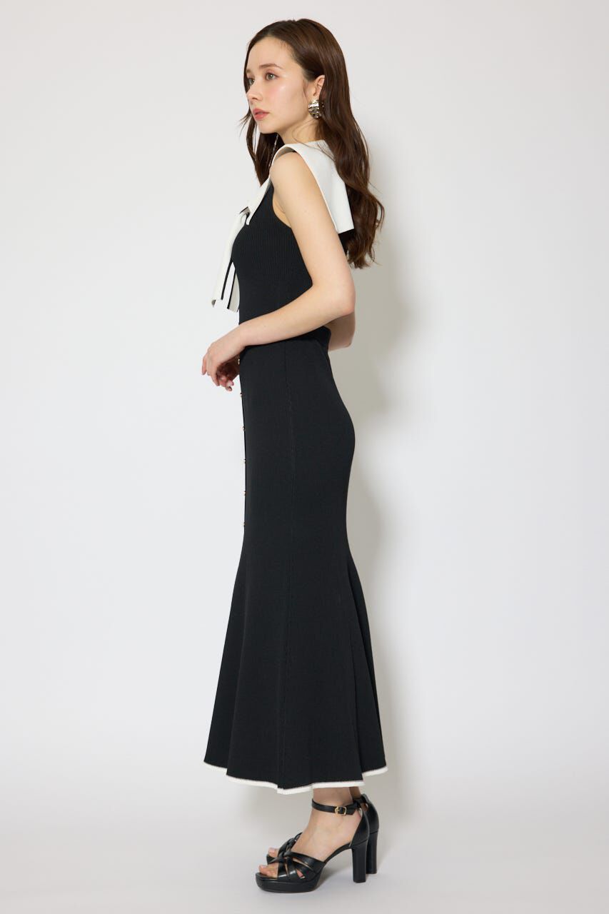 rienda「セーラーカラーニットマーメイドワンピース」|ワンピース|