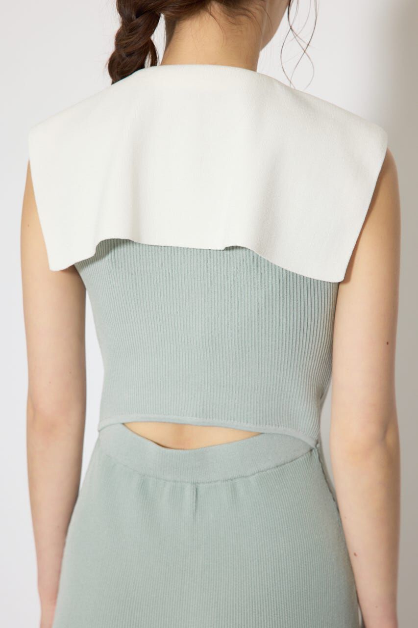 rienda「セーラーカラーニットマーメイドワンピース」|ワンピース|