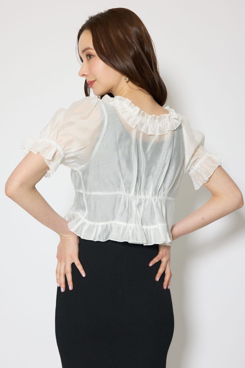 rienda「シフォンカーデセットタイトニットワンピース」|ワンピース|