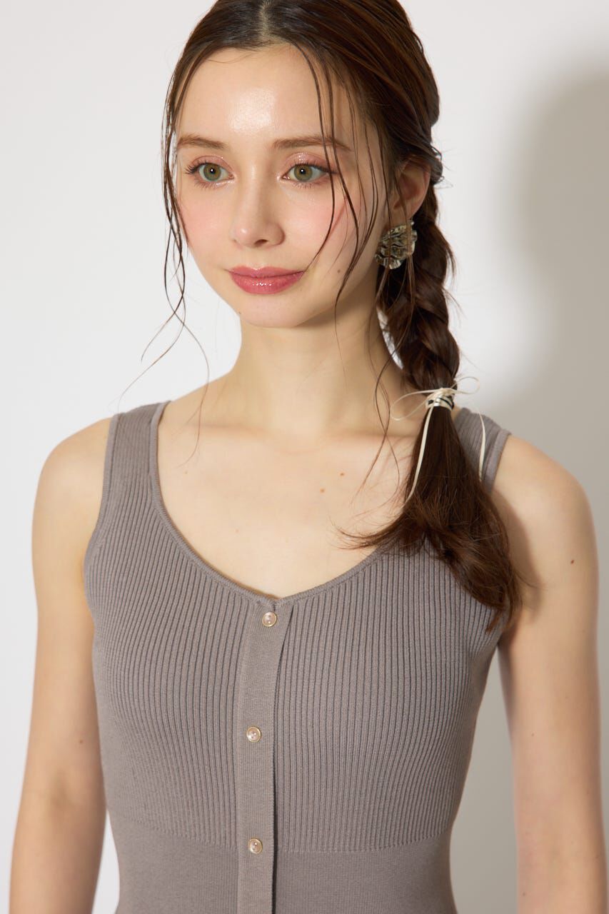 rienda「シフォンカーデセットタイトニットワンピース」|ワンピース|