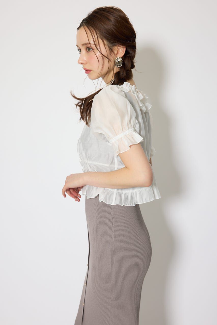 rienda「シフォンカーデセットタイトニットワンピース」|ワンピース|