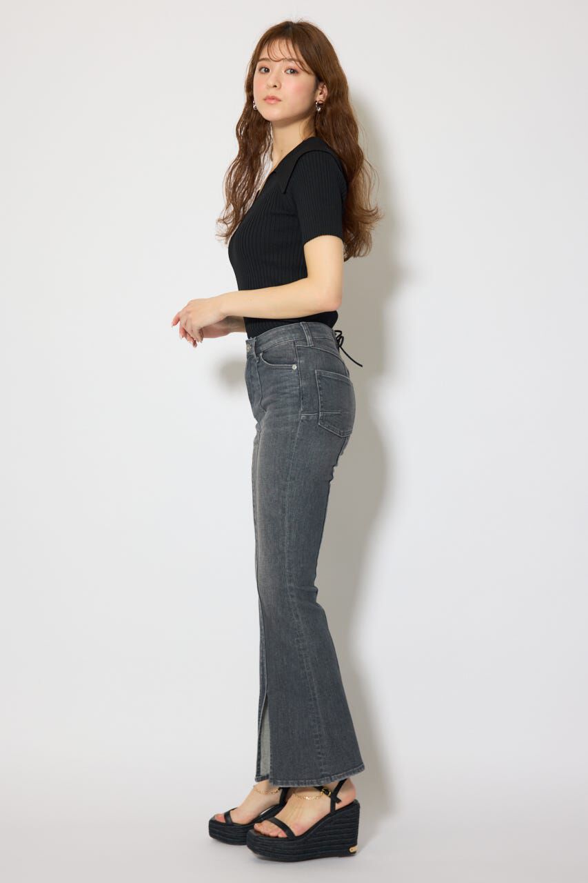 rienda「BIGカラーニットトップス」|ニット・セーター|