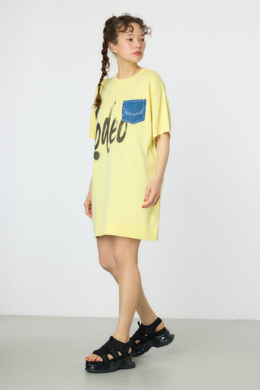 RODEO CROWNS「スプレーロゴニットワンピース」|ワンピース|