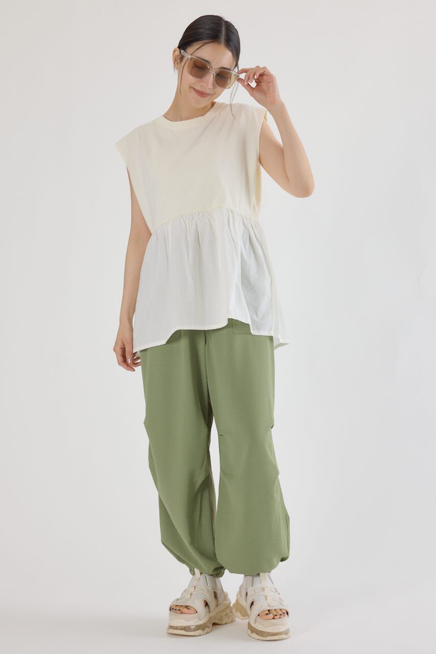 RODEO CROWNS「ピグメント切替フレアタンクトップ」|タンクトップ|