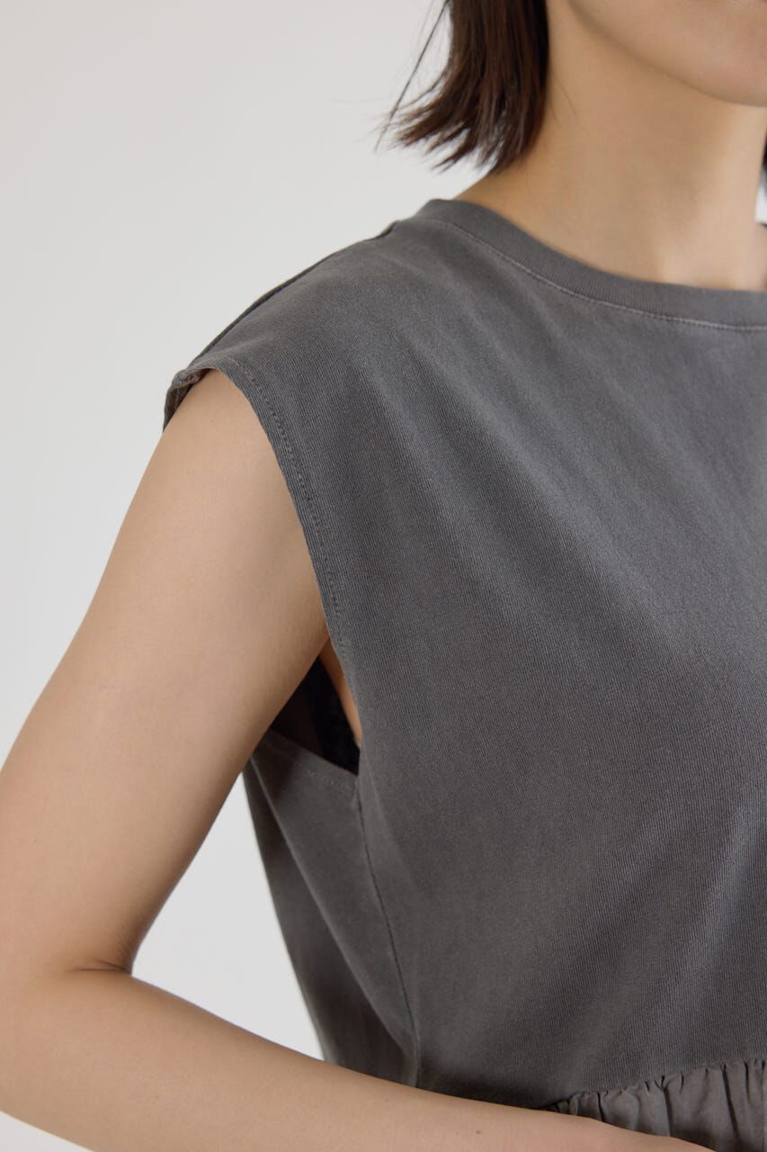 RODEO CROWNS「ピグメント切替フレアタンクトップ」|タンクトップ|