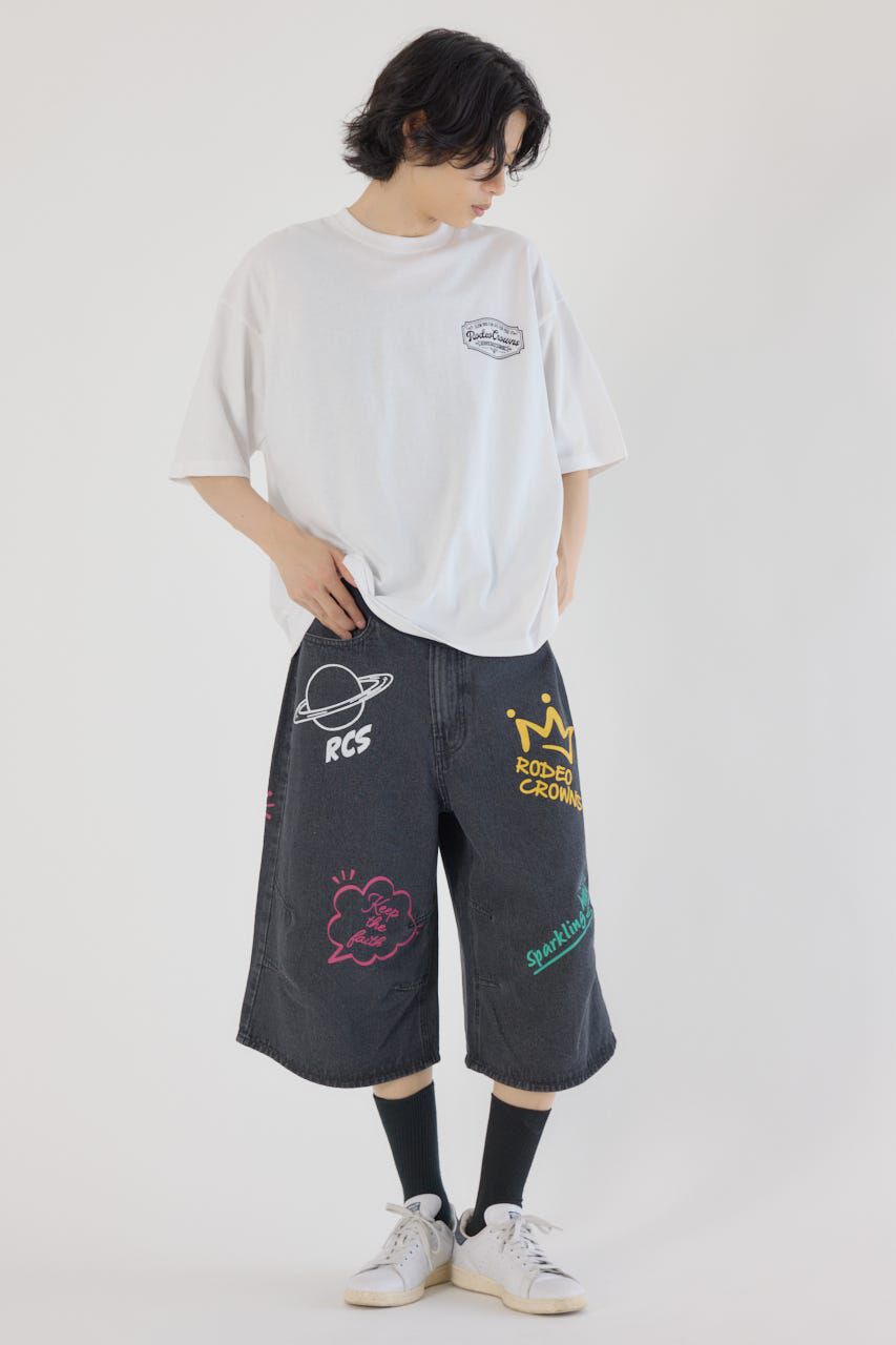 RODEO CROWNS「コール＆デニムパッチTシャツ」|Tシャツ・カットソー|