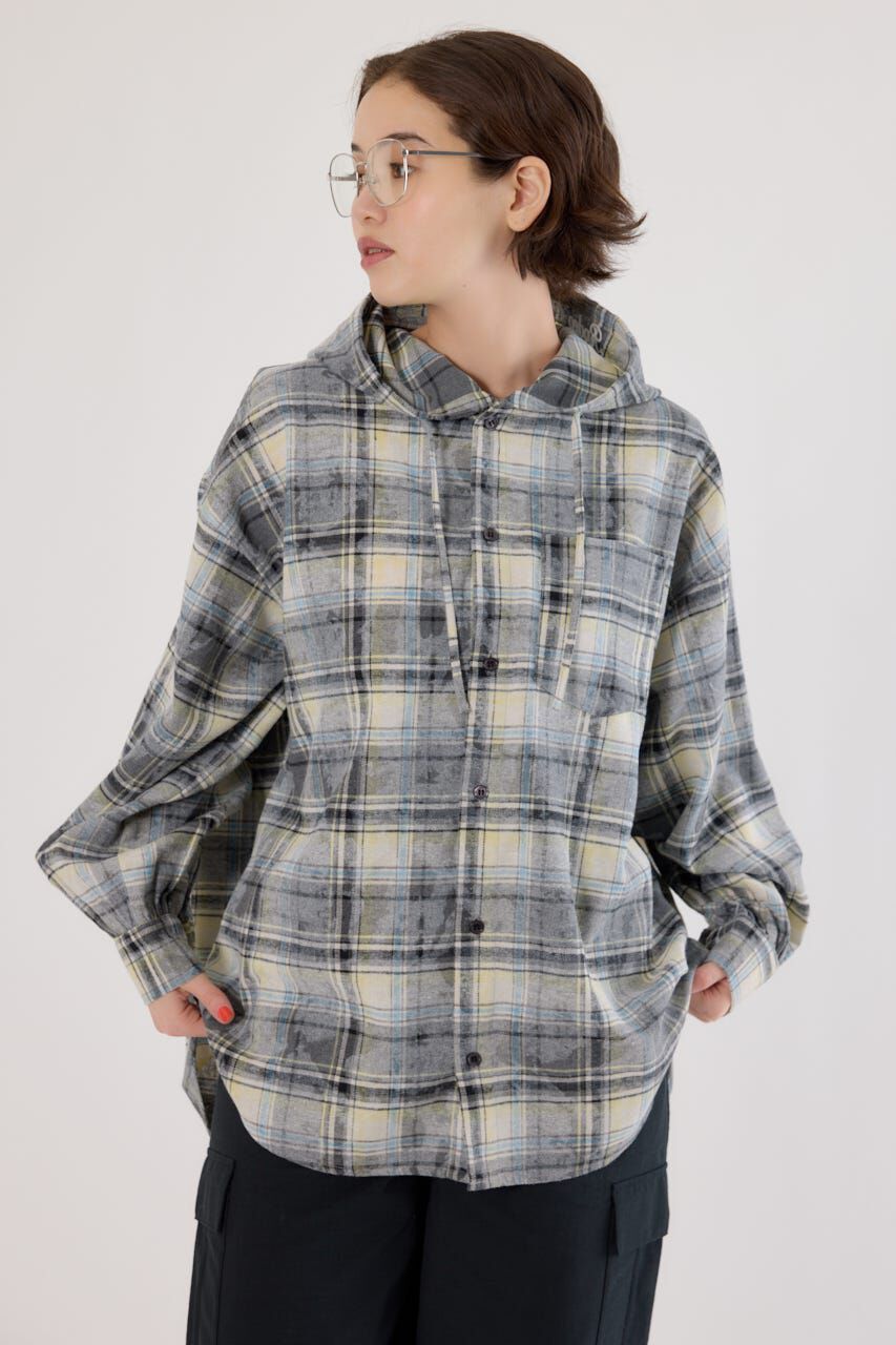 RODEO CROWNS「ヴィンテージチェックフードシャツ」|シャツ・ブラウス|