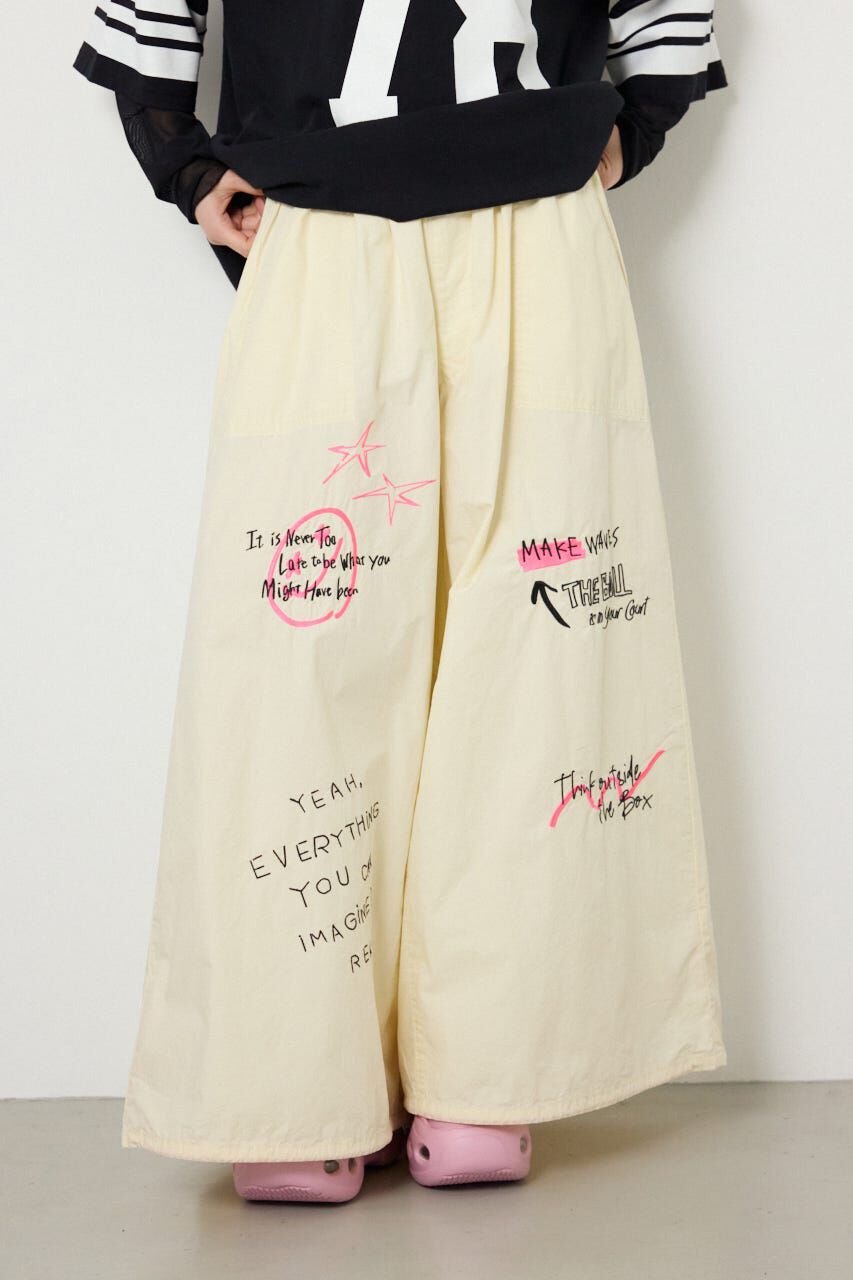 RODEO CROWNS「ラクガキパラシュートパンツ」|その他|