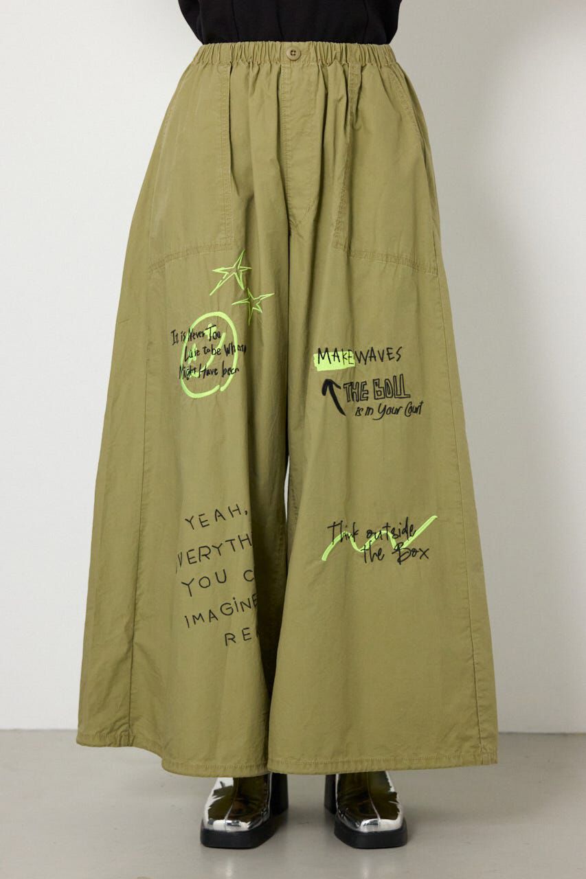 RODEO CROWNS「ラクガキパラシュートパンツ」|その他|