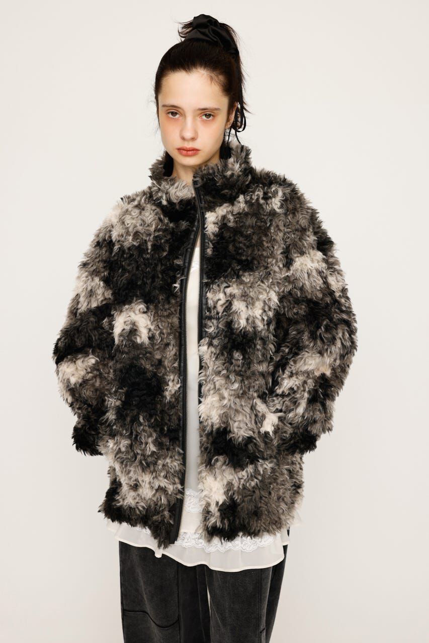 SLY「CURLED BOA ブルゾン」|ブルゾン・スタジャン|