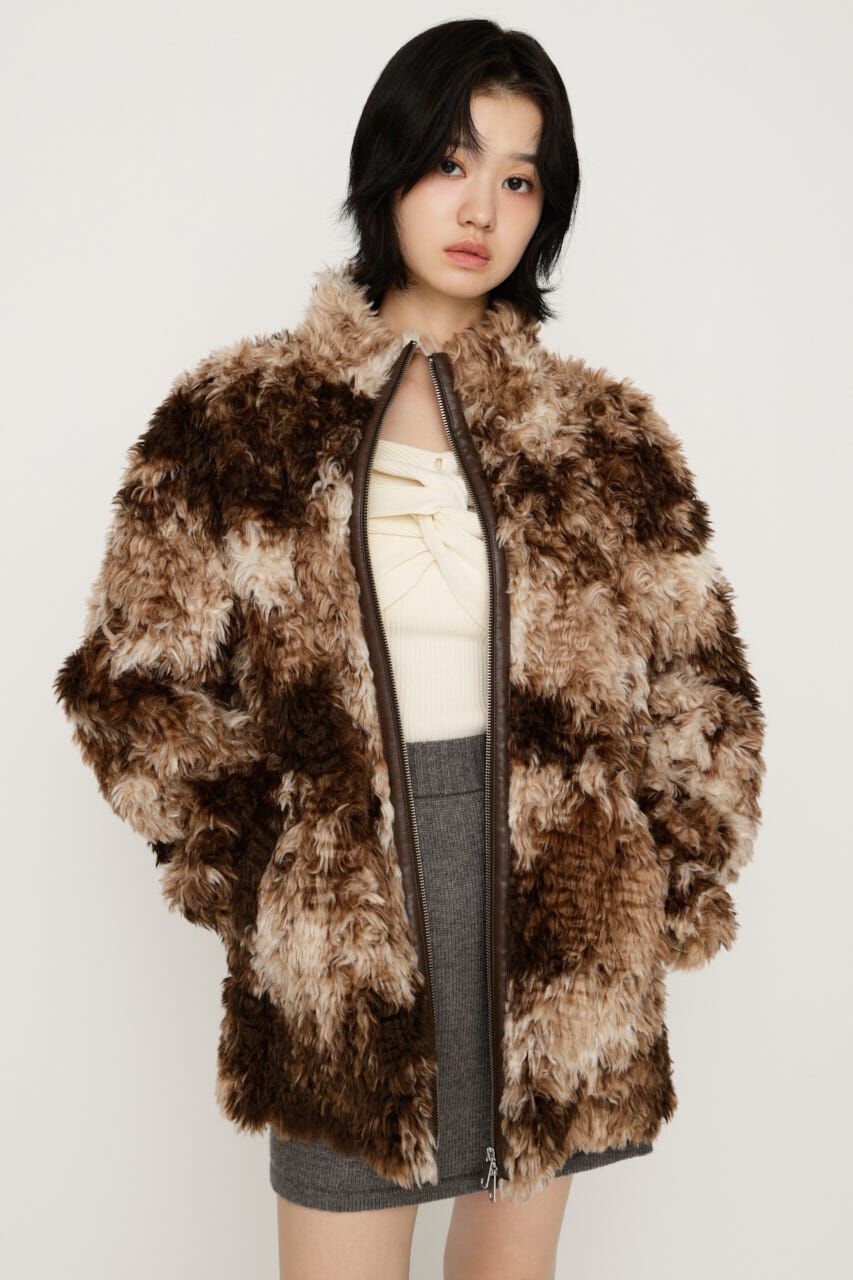 SLY「CURLED BOA ブルゾン」|ブルゾン・スタジャン|