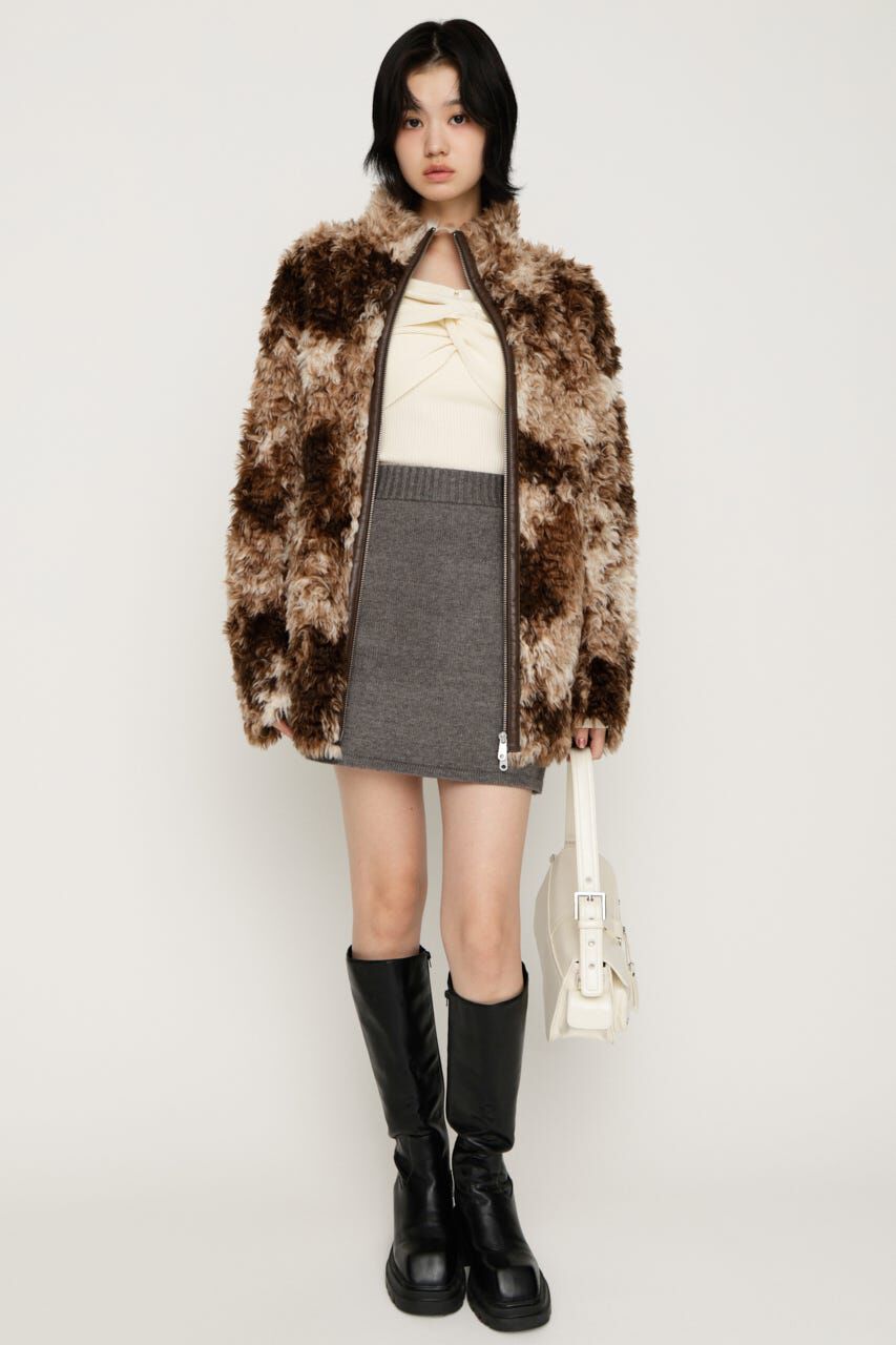 SLY「CURLED BOA ブルゾン」|ブルゾン・スタジャン|