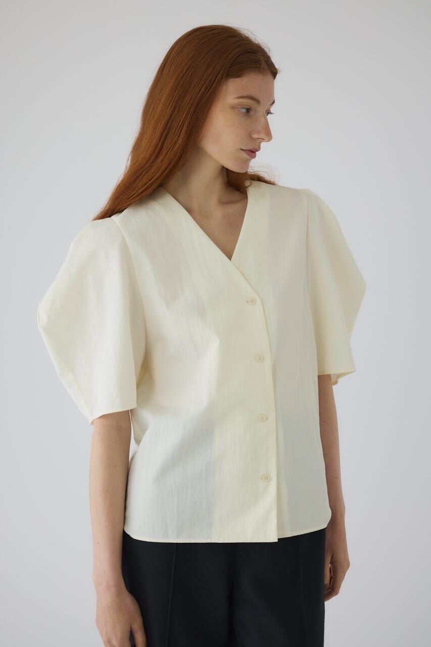 RIM.ARK 「Volume sleeve v-neck SH」|シャツ・ブラウス|