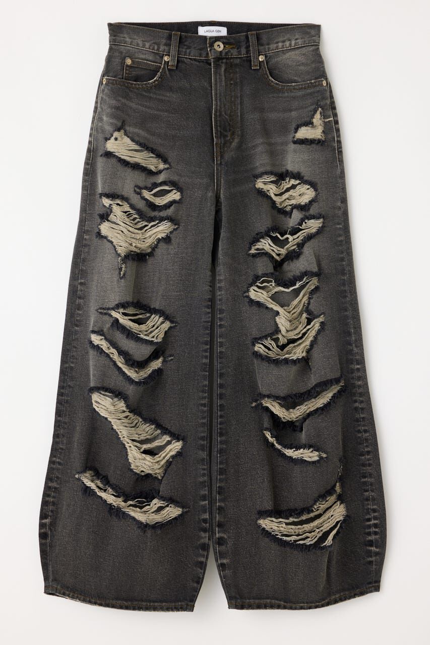 LAGUA GEM「MANY CRASH LOOSEY デニム」|デニム|