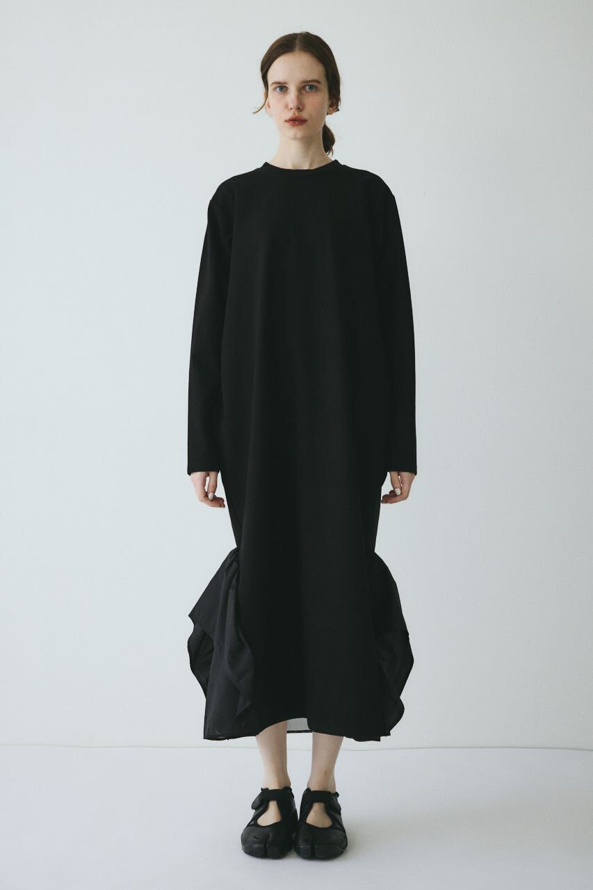 HeRIN.CYE「Many gather hem dress」|ワンピース|BLK