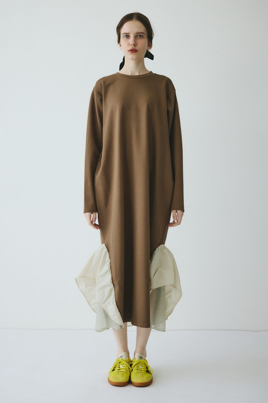 HeRIN.CYE「Many gather hem dress」|ワンピース|BEG