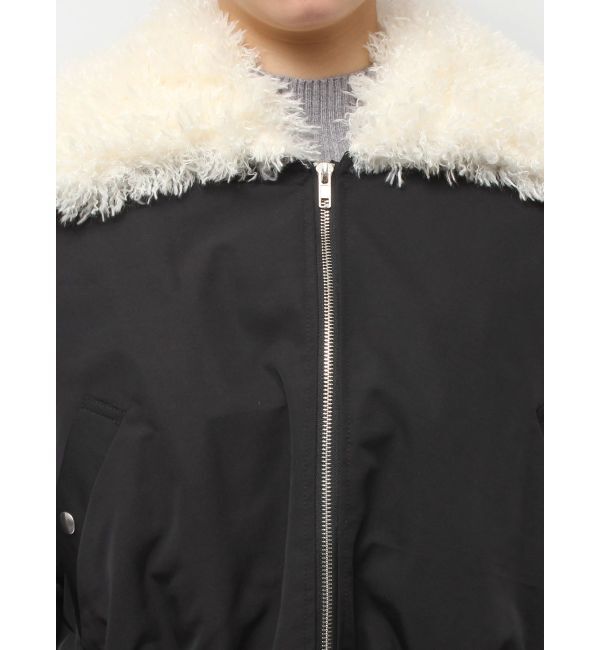 CALNAMUR「ファーカラーバルーンブルゾン」|ブルゾン・スタジャン|