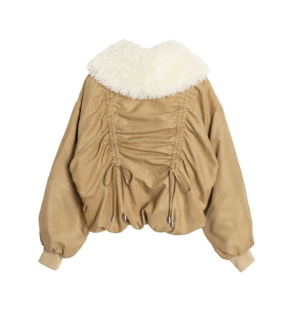 CALNAMUR「ファーカラーバルーンブルゾン」|ブルゾン・スタジャン|