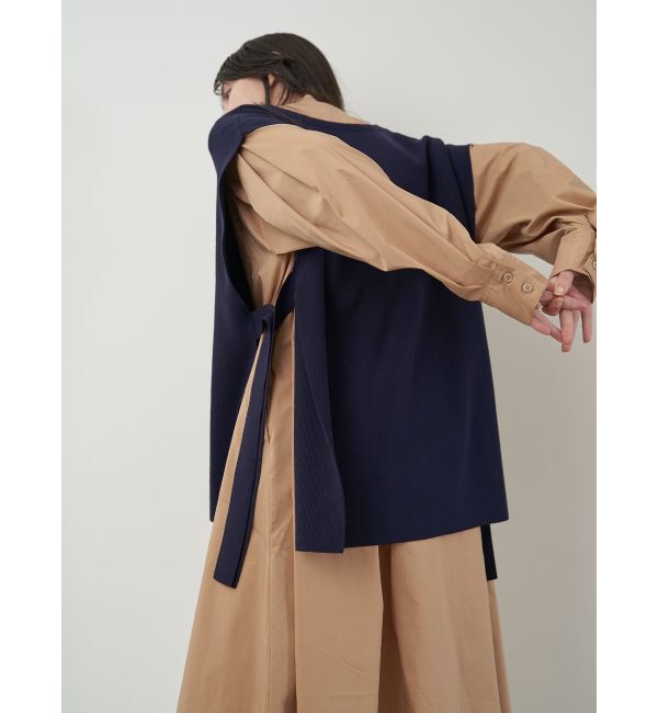 ELENDEEK「KNIT VEST LAYERED SH OP」|ワンピース|