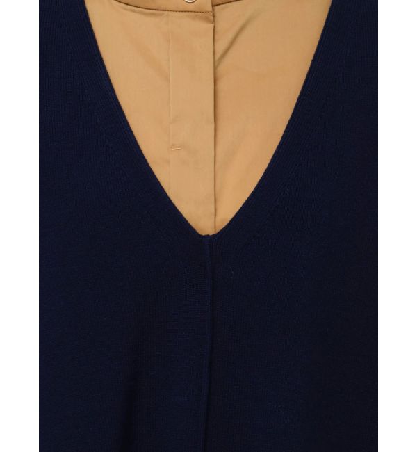 ELENDEEK「KNIT VEST LAYERED SH OP」|ワンピース|