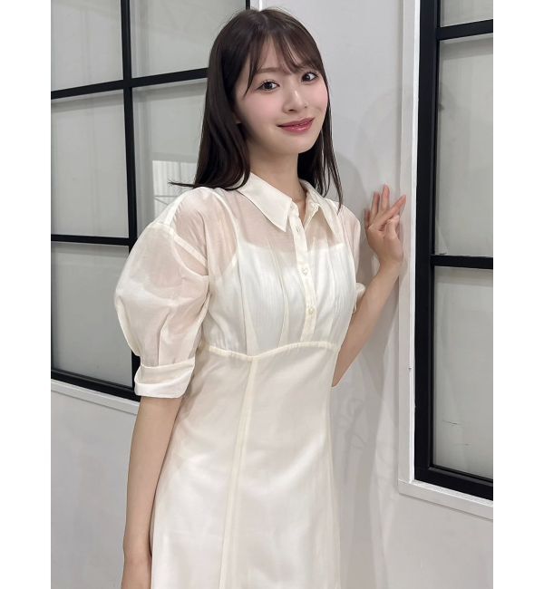 dazzlin「レイヤードシャツドッキングワンピース」|ワンピース|