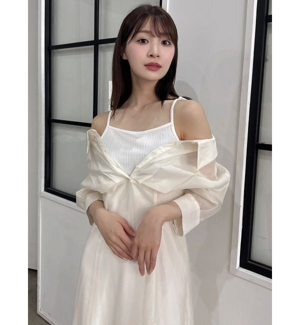 dazzlin「レイヤードシャツドッキングワンピース」|ワンピース|