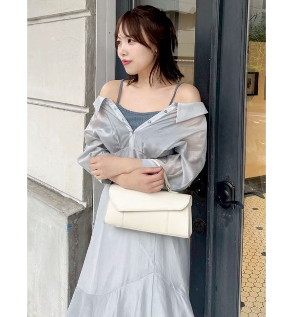 dazzlin「レイヤードシャツドッキングワンピース」|ワンピース|