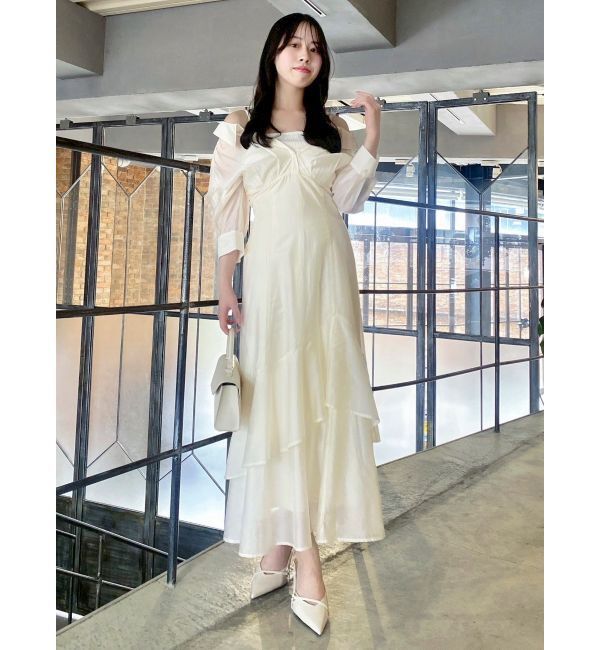 dazzlin「レイヤードシャツドッキングワンピース」|ワンピース|