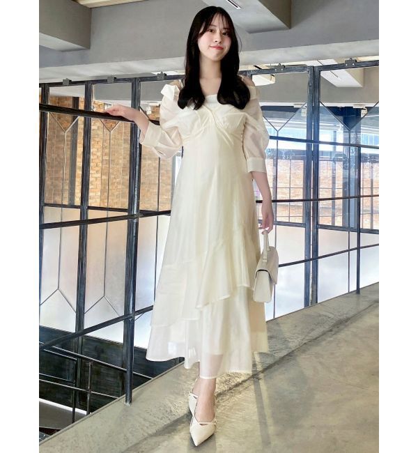 dazzlin「レイヤードシャツドッキングワンピース」|ワンピース|