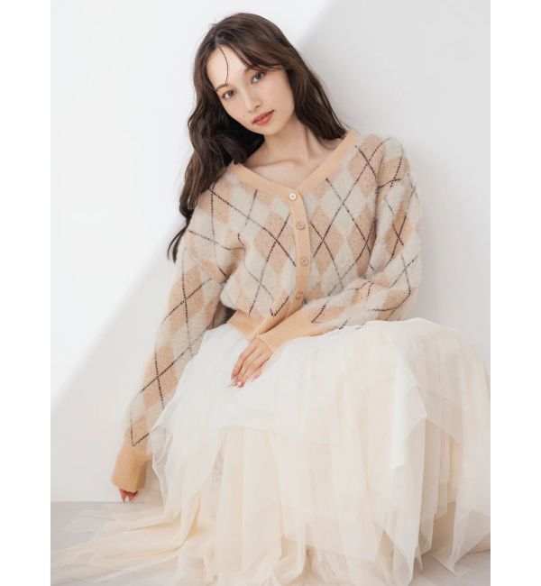 dazzlin「ヘムティアードチュールスカート」|スカート|