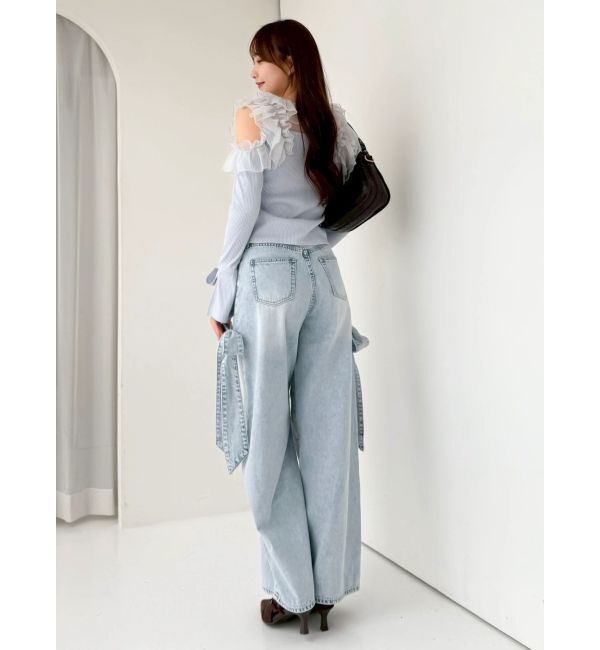 dazzlin「シアーラッフルカットトップス」|Tシャツ・カットソー|