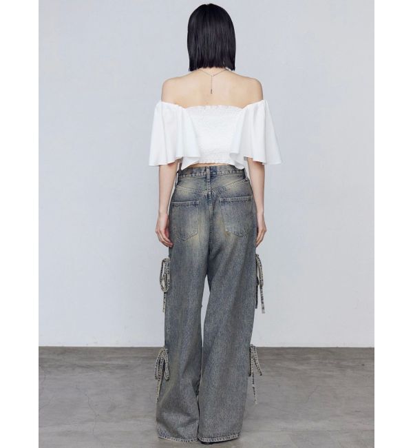 EMODA「ペタルスリーブショートトップ」|Tシャツ・カットソー|