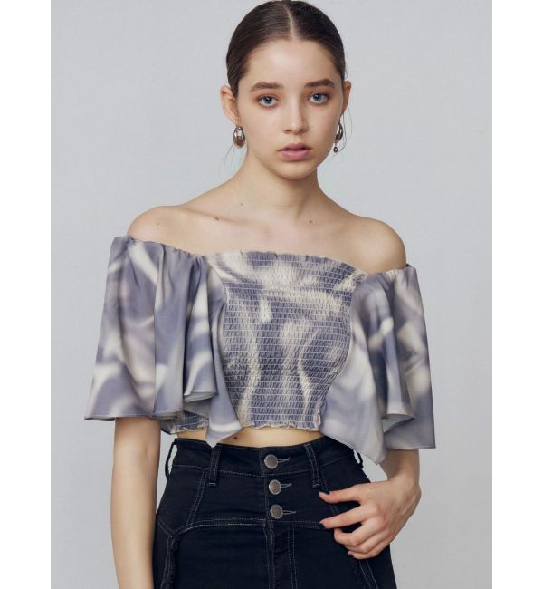 EMODA「ペタルスリーブショートトップ」|Tシャツ・カットソー|