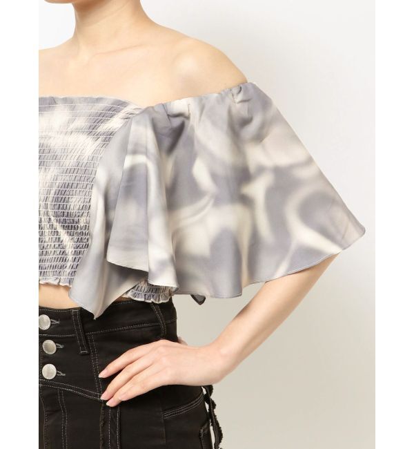 EMODA「ペタルスリーブショートトップ」|Tシャツ・カットソー|