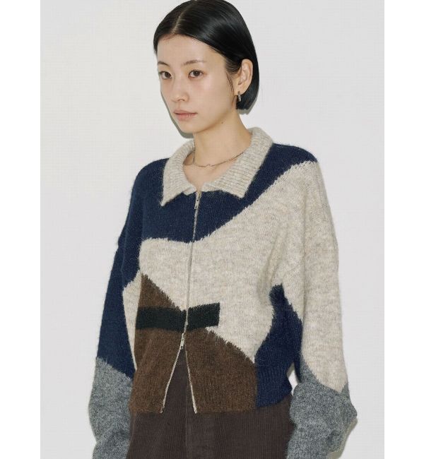 EMODA「【VEQUM】JACQUARD PATTERN KNIT」|ニット・セーター|