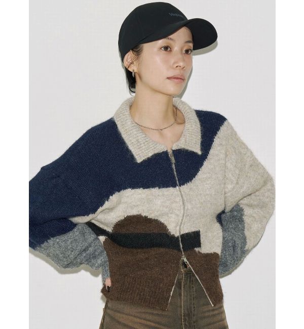 EMODA「【VEQUM】JACQUARD PATTERN KNIT」|ニット・セーター|
