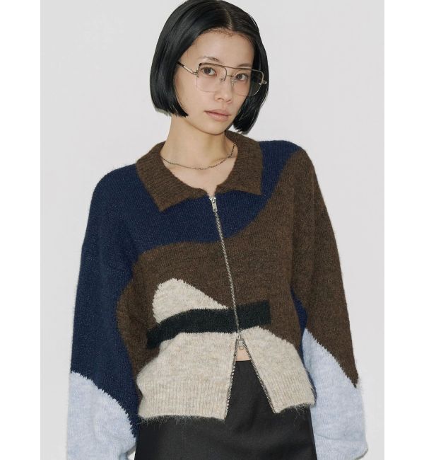 EMODA「【VEQUM】JACQUARD PATTERN KNIT」|ニット・セーター|