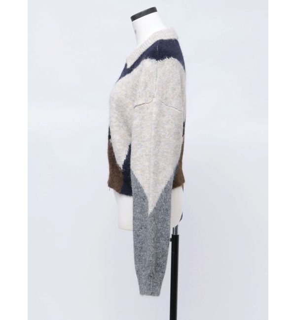 EMODA「【VEQUM】JACQUARD PATTERN KNIT」|ニット・セーター|