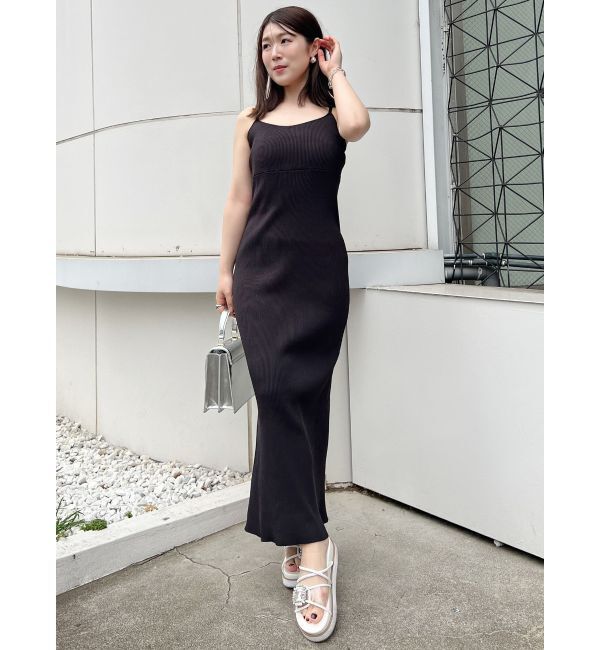 MERCURYDUO「ショートトップスセット配色ニットワンピース」|ワンピース|