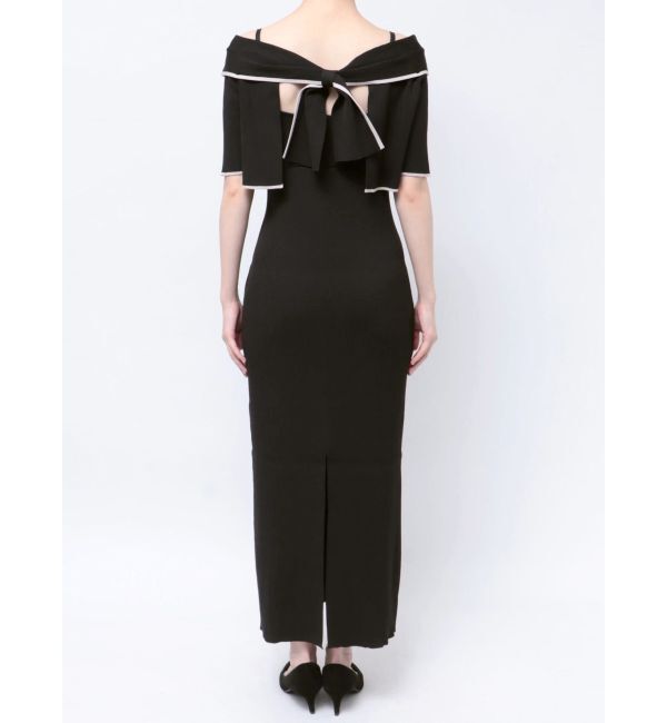 MERCURYDUO「ショートトップスセット配色ニットワンピース」|ワンピース|