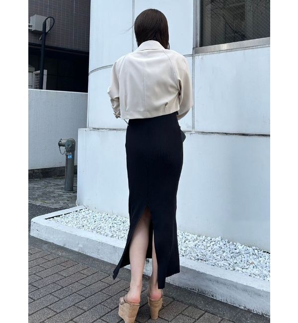 MERCURYDUO「ショートトップスセット配色ニットワンピース」|ワンピース|