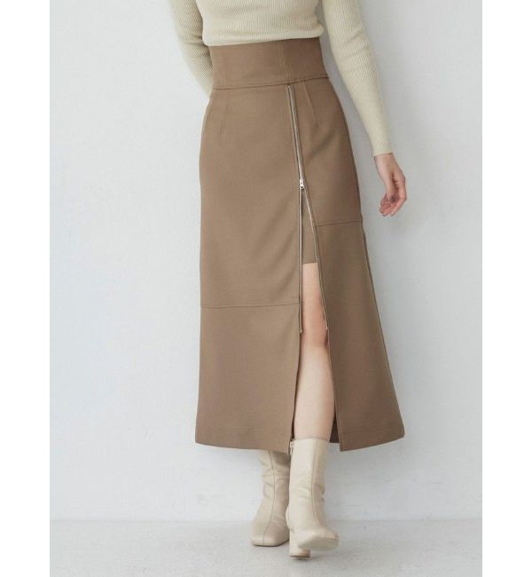 MURUA「ジップスリットAラインスカート」|スカート|