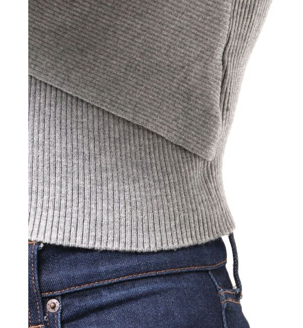 MURUA「カシュクールハーフジップトップス」|ニット・セーター|